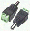 Штекер DС5,5/2,5 (DJK-101BKL) на кабель под зажимы 2 винта (клемник)